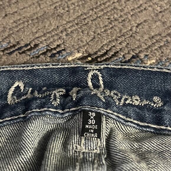 Y2K Baggy Skater Acid Washed Faded Jeans 36Wx30L - Picture 4 of 4